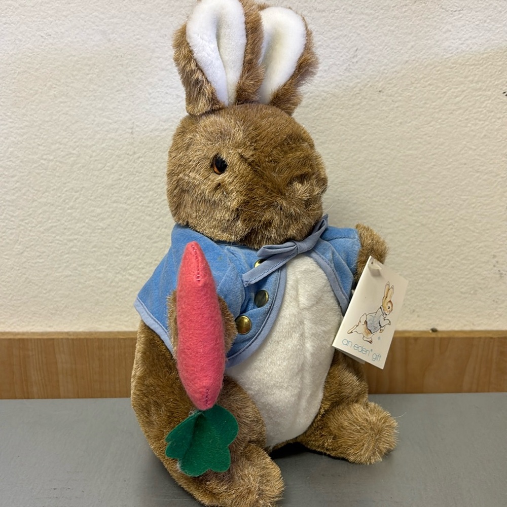 Rare with Tags Vintage Eden Peter Rabbit 11 inch Plush